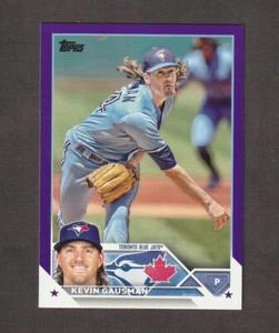 2023 Topps Series 1 Kevin Gausman Meijer Purple Parallel #153 Toronto Blue Jays - Picture 1 of 2