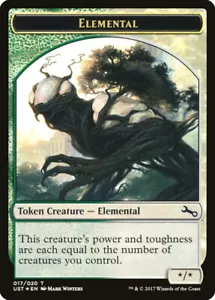 Token - Elemental (Foil) - UST - MTG - Hoovers' Cards - Picture 1 of 2