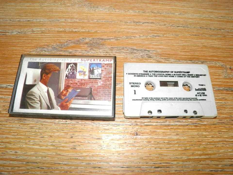 Supertramp - Autobiography RARE 1986 Israel Made "Helicon" Cassette EX / Dreamer - Image 1 of 1