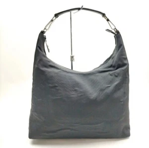 Gucci Women's Black Canvas Medium Shoulder Handbag - Picture 1 of 14