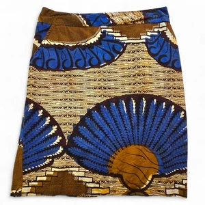 Greater Good afrikanischer Kitenge Bleistiftrock Kopfschmuck Druck Taschen klein - Bild 1 von 5