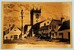 Multitechnische Morpeth, Northumberland Kupferradierung Warrington Kirche Lancashire - Bild 1 von 10