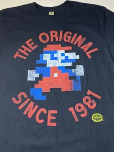 Vintage Mario Bros T Shirt “The Original Since 1981” Official Nintendo Size S - Picture 1 of 12