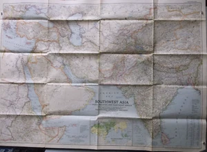 National Geographic 1952 "Southeast Asia" Map - Picture 1 of 4