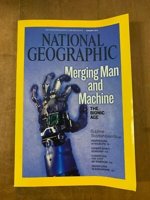 Nat Geo Vol. 217 No. 1 January, 2010 "Merging Man and Machine" (FC-44-1-D) Foto 1 de 4