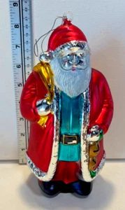 Collectable Department 56 Handblown Glass Ornament - St. Nicholas / Kris Kringle - Picture 1 of 4