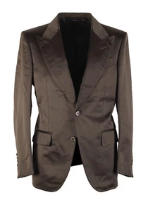 Traje TOM FORD Dyllan Marrón Talla 48/38R EE. UU. En algodón nuevo con etiquetas - Imagen 1 de 8