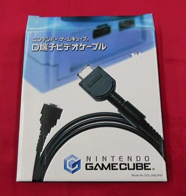 Nintendo GameCube D Terminal video cable Component Cable DOL-009 W/ box - Image 1 of 3