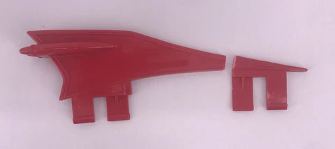 Vintage Kenner 1984 Ghostbusters Ecto 1 red left FIN wing spoiler accessory part Cover
