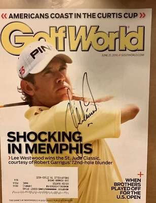 Lee Westwood - с автографом - журнал Golf World - PGA Tour - Изображение 1 из 2
