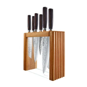 Baccarat Damashiro EMPEROR Makoto 7 Piece Knife Block - Picture 1 of 6