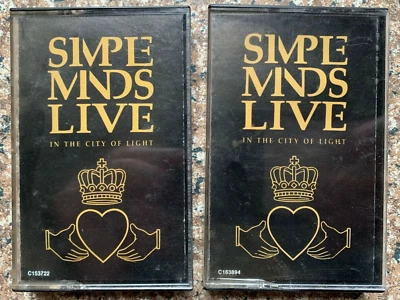 SIMPLE MINDS LIVE IN THE CITY OF LIGHT Volume 1 & 2  - - - (2 Cassette Tapes) - Image 1 of 4