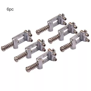 6pcs Roller Bridge Tremolo Saddles for Strat Stratocaster Tele Telecaster Guitar - Picture 1 of 10