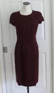 Abito tubino ETRO 100% lana variegato bordeaux impreziosito 46 10 M $2250 usato in ottime condizioni - Foto 1 di 16