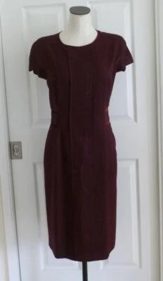 Vestido Vaina ETRO 100% Lana Abigarrado Borgoña Adornado 46 10 M $2250 Usado en Excelente Condición Foto 1 de 4