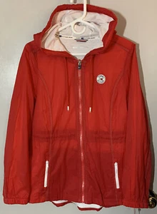 New Tommy Hilfiger Sport hooded windbreaker women size L - Picture 1 of 5