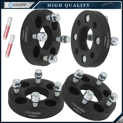 4 Pcs 1 inch Wheel Spacers 4x100 12x1.5 For Honda Fit Chevy Aveo Cobalt 4 Lug - Image 1 of 4
