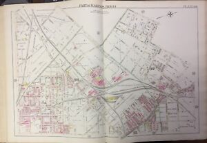1895 YOUNG AMERICA CRICKET CLUB WASHINGTON PARK LOGAN PHILADELPHIA PA ATLAS MAP