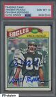 Vince Papale EAGLES Signed 1977 Topps Rookie Card 397 w/ Go Eagles PSA 10 AUTO