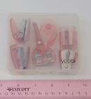 Yoobi Mini Pink Stationary Set - Stapler, Scissors, Tape, Pencil Sharpener,...