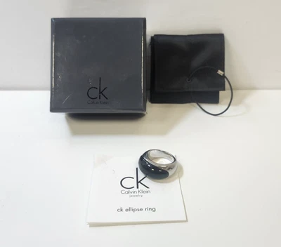 Joyería Calvin Klein - Anillo elipse CK acero inoxidable - talla B7 Foto 1 de 4