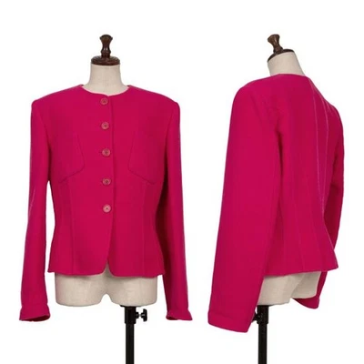 GIORGIO ARMANI Cashmere Blended Collarless Jacket Size 44(K-153381) - Image 1 of 4