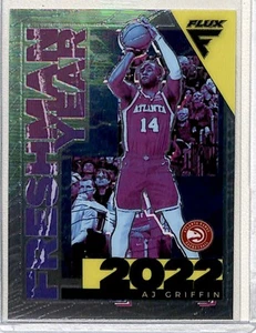2022-23 Panini Flux Freshman Year AJ Griffin Atlanta Hawks #19 - Picture 1 of 2