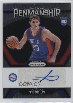 2023-24 Panini Prizm Rookie Penmanship Azuolas Tubelis #RP-TUB Auto RC - Image 1 of 2