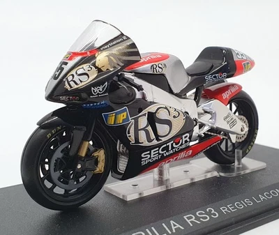 Ixo Models 1/24 Scale IB30 - Aprilia RS3 - #55 R.Laconi - Black/Silver - Image 1 of 3