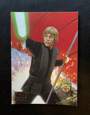 2012 Topps Star Wars Galaxy Series 7 #53 DASHING DERRING-DO   Luke Skywalker - Image 1 of 4