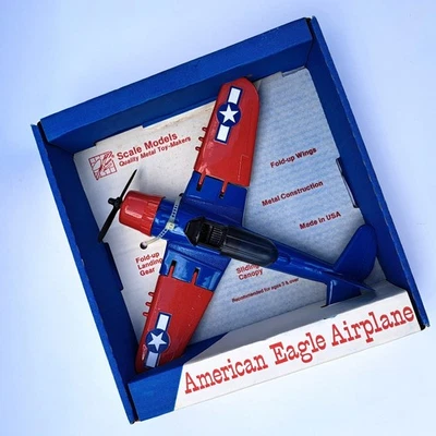 Литой под давлением винтажный самолет ERTL AMERICAN EAGLE ВВС США NO4102 сделано в США - Изображение 1 из 4