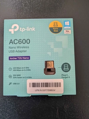 TP-LINK Archer T2U Nano AC600 Wireless USB Adapter - Image 1 of 4