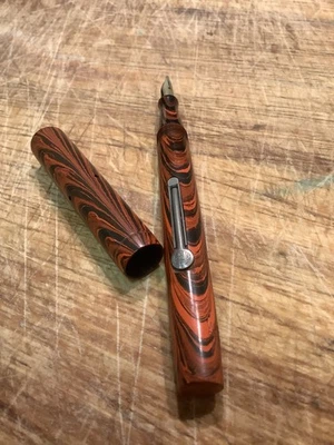 Watermans Ideal No.51V in orange Ripple Fabulous Flex STAR Nib spare repair gold - Image 1 of 4