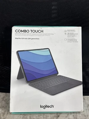 Logitech Combo Touch - Detachable Kbrd/Case/Trackpad for 5-6 Gen iPad Pro -12.9" - Image 1 of 4
