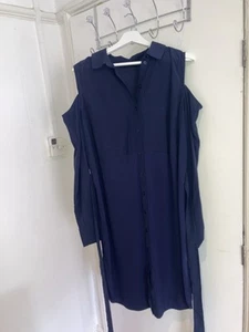 Navy Rochelle Humes dress, size 14 - Picture 1 of 3