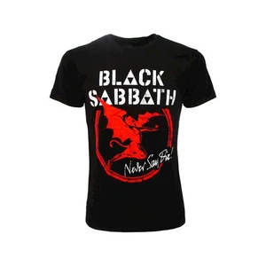 T-Shirt Music Black Sabbath orignale Never Say Dye nera Ozzy Osbourne - Imagen 1 de 2