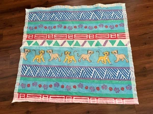 Vintage 1990s DISNEY'S THE LION KING SIMBA Blanket - Picture 1 of 7