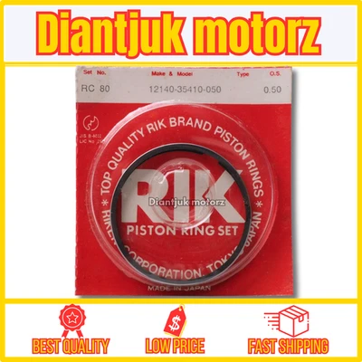 Juego de anillos de pistón de gran tamaño 0,50 aptos para Suzuki TM75 TS75 RC80 A80 TC90 TS90 Foto 1 de 4