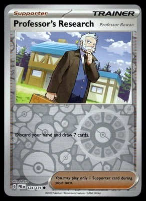 PROFESSOR'S RESEARCH 124/131 COMMON PRISMATIC EVOLUTIONS POKEMON - Image 1 of 4