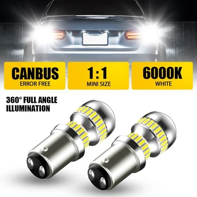 Светодиодные белые дневные фонари AUXITO 1157 подходят для заднего указателя поворота ходового тормоза/заднего P - Изображение 1 из 4