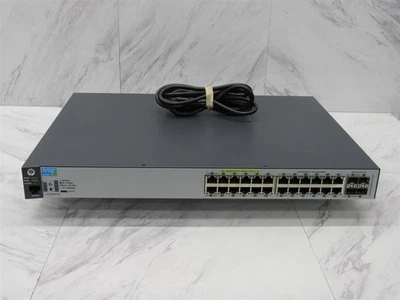 Switch de Rede Gigabit HP 2530-24G PoE+ J9773A 24 Portas com Orelhas de Rack - Imagem 1 de 4