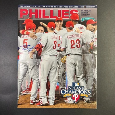 Carlos Ruiz Autographed 2010 Philadelphia Phillies Magazine Issue Seven SEE DESC - Image 1 of 4
