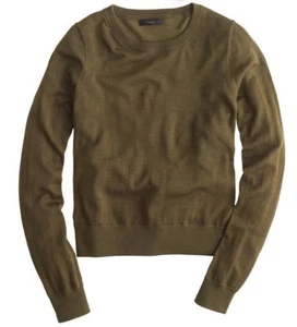 J.Crew Merino Wool Tippi Sweater Size Medium Olive - Picture 1 of 8