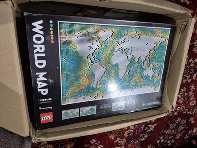LEGO 31203 World Map Open & Used Orriginal Box As Is - Image 1 of 4