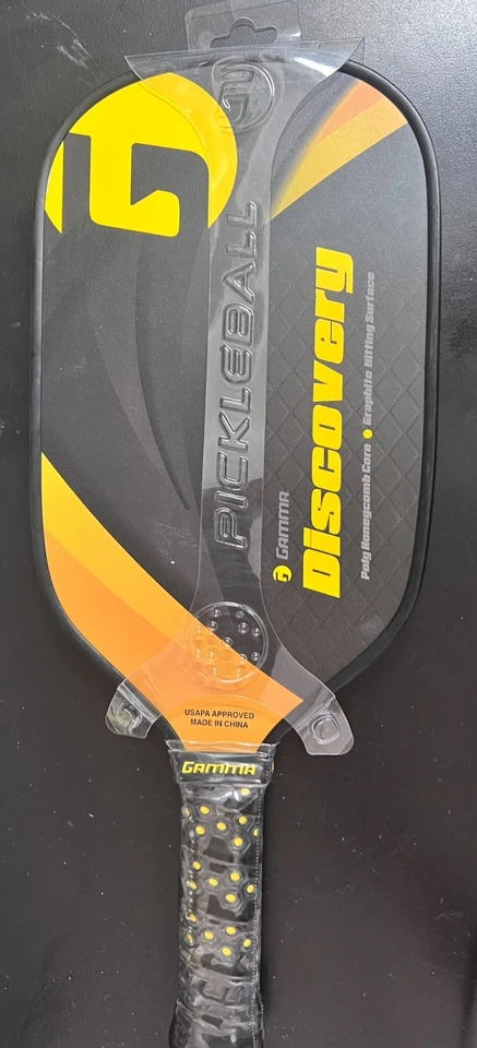 Gamma Discovery Elongated Pickleball Paddle RDPBP-10 7.75oz Grip Size 4 1/8