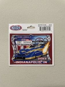 NHRA CHEVROLET U S NATIONALS 2017 INDIANAPOLIS vintage racing sticker/decal - Picture 1 of 1