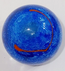 Nice Saba Freres Vintage Cobalt Blue Glass Paperweight - Picture 1 of 5