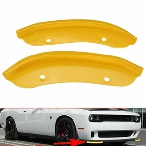 Front Bumper Lip Splitter Guard Cover For Dodge Challenger SRT Hellcat Coupe - Foto 1 di 5