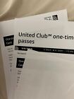 TWO UNITED AIRLINES CLUB ONE-TIME LOUNGE PASSES EXP 12-25-2023  E-delivery/USPS