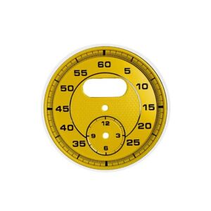 Yellow Dial Clock Gauge Chrono For Porsche 911 Cayman 718 Boxster Macan Cayenne